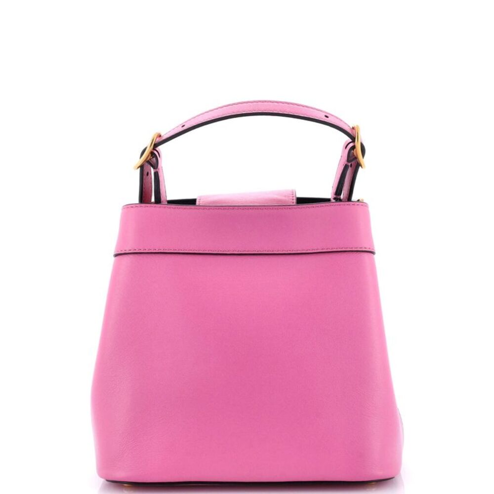 Valentino Garavani SuperVee Bucket Crossbody Bag Leather Mini Pink - Picture 3 of 6